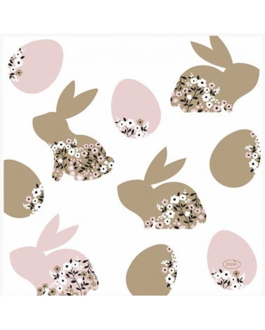 Ubrousky Blooming Bunny 33 x 33 cm 20 ks