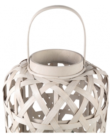 Lucerna Mayita bambus / sklo krémová 51 cm
