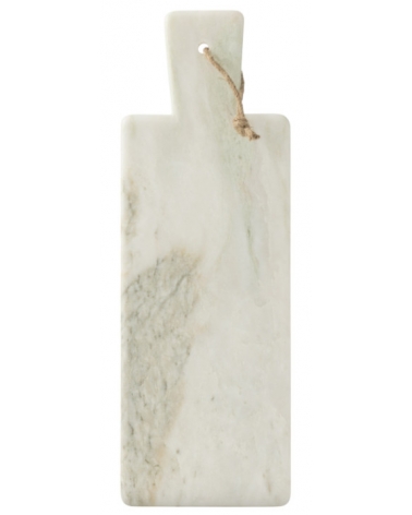 Prkénko / sýrový talíř obdelníkový mramor bílý / zelený 48 x 15,5 x 1,5 cm