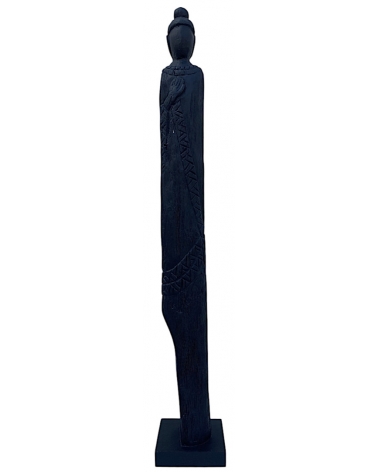 Buddha Bali mangové dřevo černá 93 cm