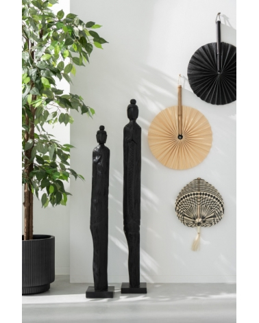 Buddha Bali mangové dřevo černá 93 cm