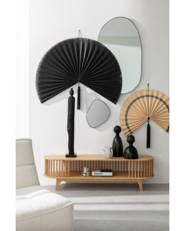 Buddha Bali mangové dřevo černá 93 cm