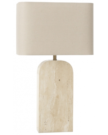 Stolní lampa travertin béžová 71 cm