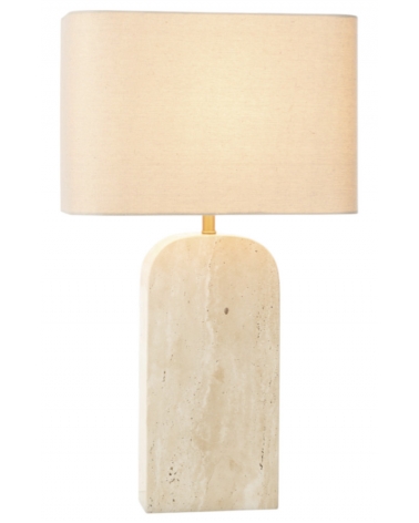 Stolní lampa travertin béžová 71 cm