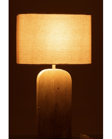 Stolní lampa travertin béžová 71 cm
