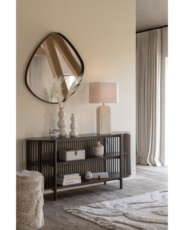 Stolní lampa travertin béžová 71 cm