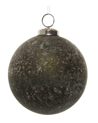 Ozdoba skleněná stará zelená 10 cm