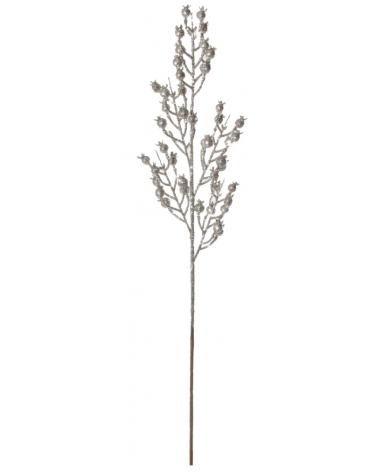Větev stříbrná třpytivá 71 cm