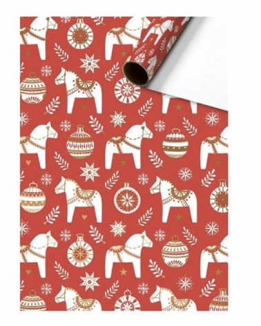 Balicí papír Dala červený 70 x 200 cm