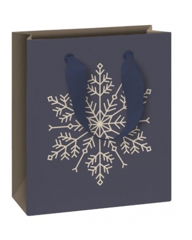 Dárková taška Isobel motiv vločky 18 x 8 x 21 cm