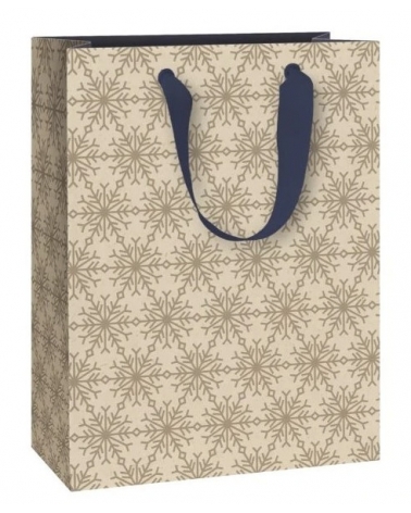 Dárková taška Isobel motiv vloček 23 x 13 x 30 cm