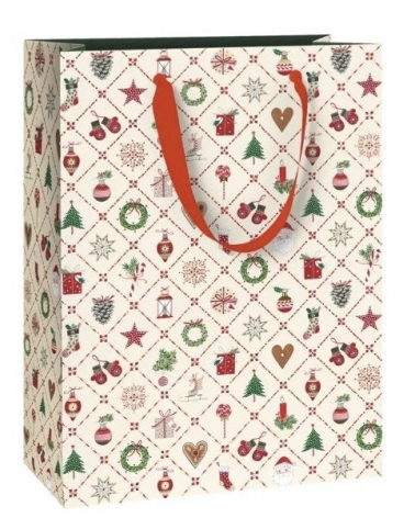 Dárková taška vánoční Kirsten 23 x 13 x 30 cm