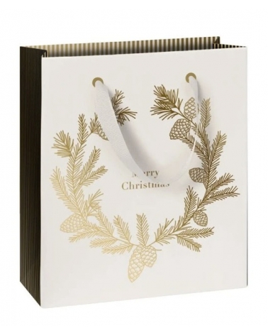 Dárková taška Mariola béžová 18 x 8 x 21 cm