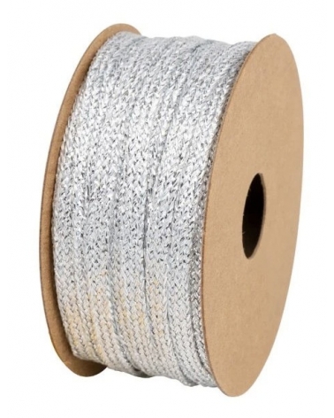 Lurexová stuha stříbrná 5 mm