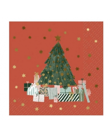 Ubrousky Anette červené 33 x 33 cm