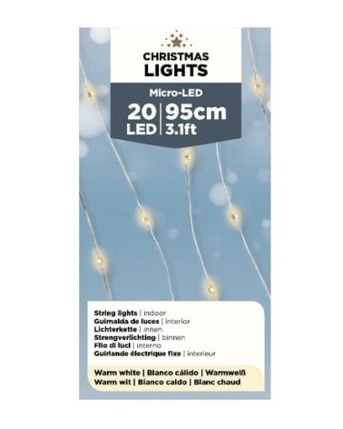 Struna 20 LED teplá bílá 100 cm