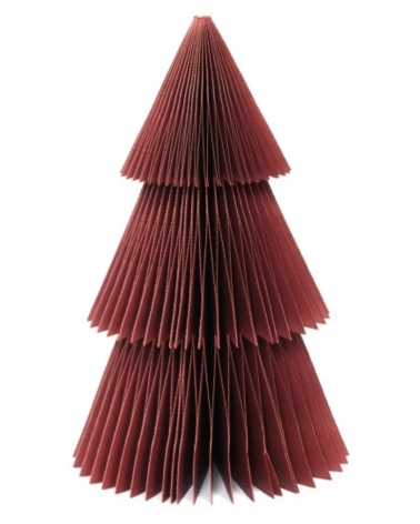 Stromeček papírový Honeycomb Bordó 20 cm