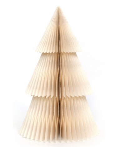 Stromeček papírový Honeycomb Ivory 30 cm