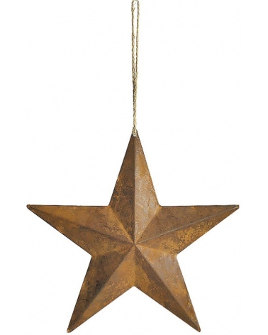 Závěsná kovová hvězda vintage 23 cm
