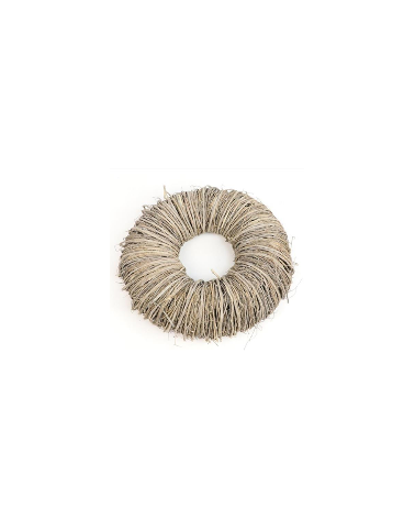 Věnec mactanová tráva whitewashed 35 cm