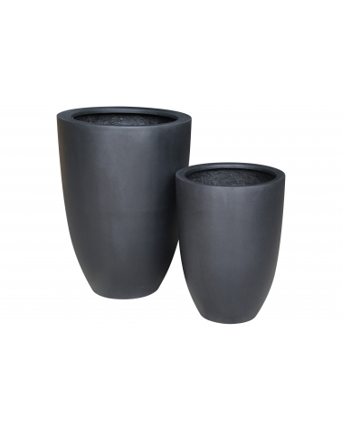 Květináč Nuuv Black 52 x 52 x 72 cm