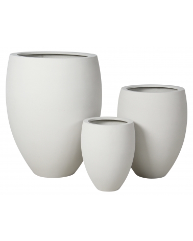 Květináč José Natural White 48,5 x 48,5 x 61,5 cm