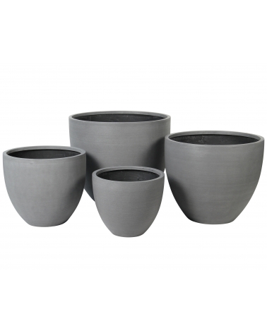 Květináč Koko Grey Low 41,5 x 41,5 x 35,5 cm