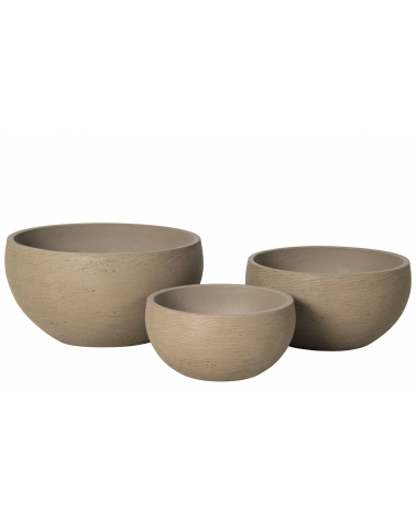 Květináč Janne Taupe Washed 45 x 45 x 23 cm