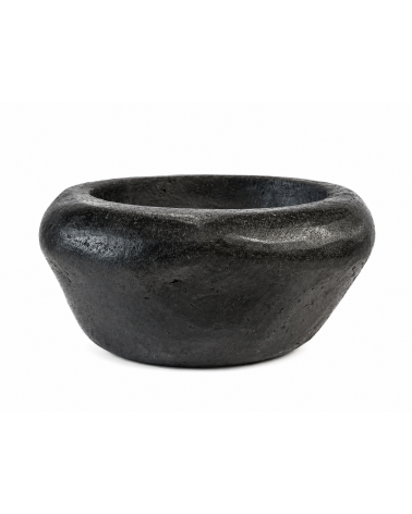 Mísa z lávového kamene černá 27 x 11 cm