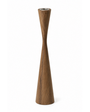 Svícen z acai dřeva 30 cm