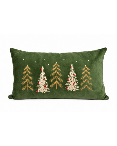 Polštář zelený Chrismas tree 30 x 50 cm