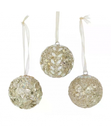 Baňka champagne zlatá akryl / sklo 6 cm