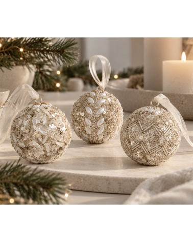 Baňka champagne zlatá akryl / sklo 6 cm