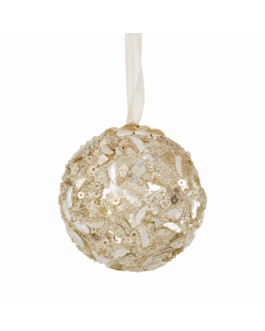 Baňka champagne zlatá akryl / sklo 6 cm