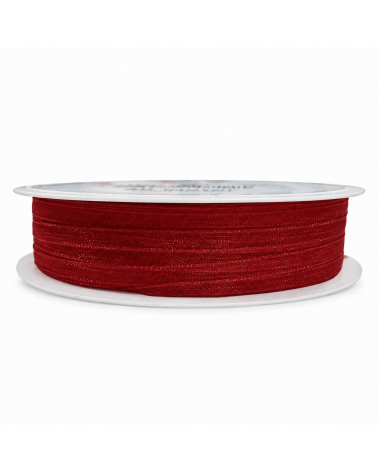Stuha orgazna s okrajem 3 mm / 50 m bordó
