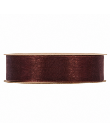 Stuha orgazna 25 mm / 20 m hnědá