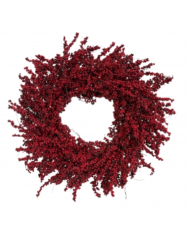 Věnec Berry červený 75 cm