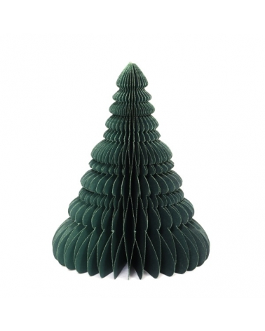 Stromeček papírový honeycomb zelený 15 cm
